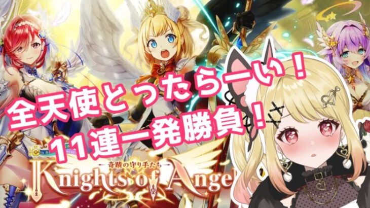 【白猫】Knights of Angelガチャ一発勝負11連！ルカとったらーい！協力もやろうよ！【ひみつのえみる/vtuber】