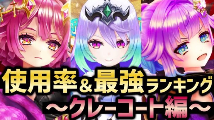 使用率が今1番高いのは誰だ！？＆最強キャラランキング〜クレーコート編〜【白猫テニス】