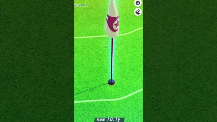 【白猫GOLF】【シャルロット】距離19.12ヤードのバンカーチップインバーディー【チップイン】