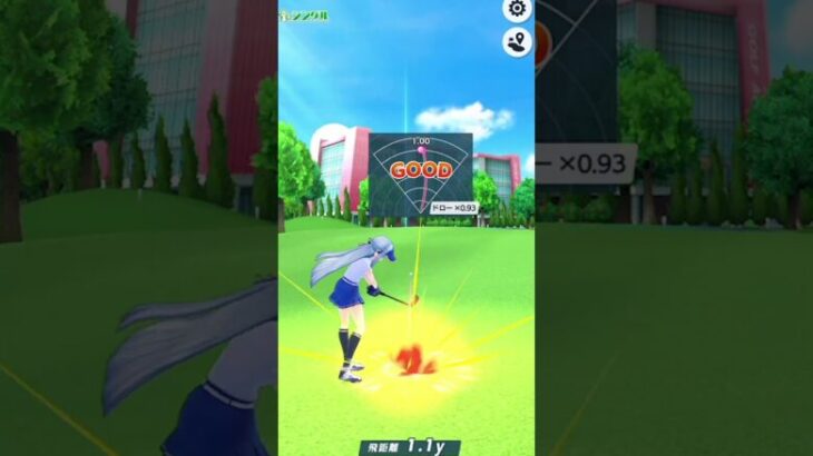 【白猫GOLF】【アイリス】距離72ヤードのロングチップインバーディー【チップイン】