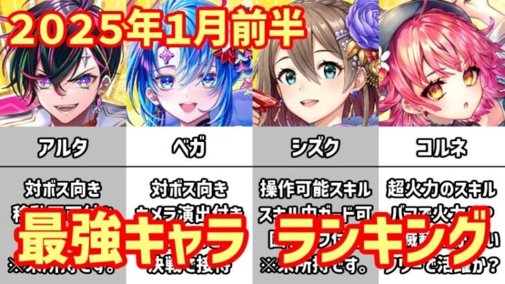 【白猫】最強キャラ ランキング（2025年1月前半）コルネ・アルタ・ベガ・シズクが登場！まさかのあのキャラが最強！？今年は超荒れる！