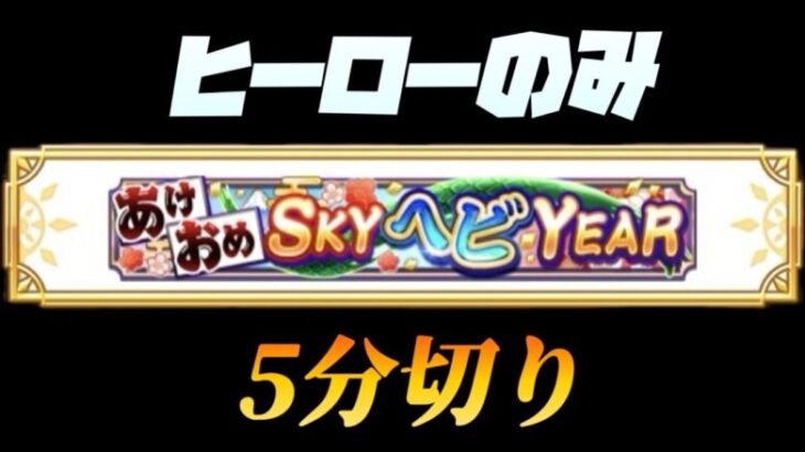 【白猫】HELL お正月ファナティックバトル ヒーローのみ5分切り【SYOGATSU SKY:NEW YEAR 2025】