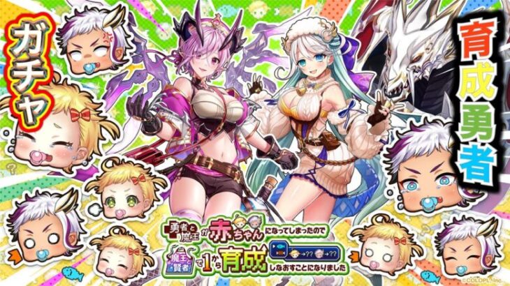 【白猫プロジェクト】勇者と魔王が赤ちゃんになってしまったので魔王と賢者で１から育成しなおすことになりました ガチャ 実況【育成勇者ガチャ】