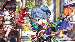 【白猫】Hell 神域の征戦:#シロー(G槍)、#クロカ(G輝)、#カモメ(G鎖) & ファクティス(杖); Lv.9999 超旋風!キングコスモ白武者(弱点, HP4京):クロカ|#白猫プロジェクト