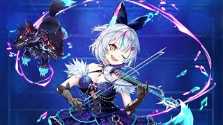 白猫プロジェクト　リョナ　双剣セラピナをティラノに丸呑みさせてみた！