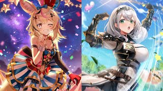 【白猫】#尾丸ポルカ(26凸GC弓) 單騎Ver.:星55 スパークルバトルフィールド & Hell 神域の征戦; Hell:魔なる災厄を超えて:#白銀ノエル(15凸GC斧)|#白猫プロジェクト