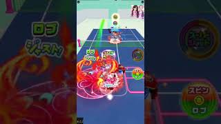 煽ってくる人倒したよ！白猫テニス！40歳に負けてるよ？
