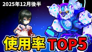 【白猫】決戦使用率ランキング！コスモダイスゴッド（2025年12月後半）