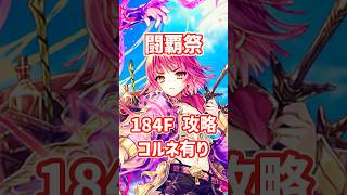 【白猫】フロンティアタワー184階 59004pt コルネ有り攻略、闘覇祭で目指せSSSスコア！