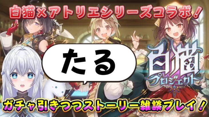 【白猫プロジェクト】アトリエコラボガチャ＆ストーリー進行配信✨みんなも一緒に始めよう🌟※概要欄必読です！！