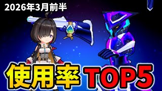 【白猫】決戦使用率ランキング！コスモラピッドガンナー（2026年3月前半）