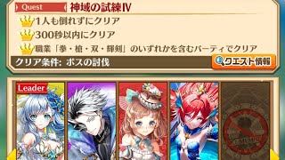 【白猫】 鎖剣アイリス + サポートキャラ HELL 神域の試練IV