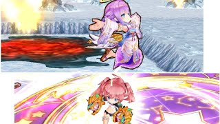 【白猫】神域の試練 IV (Hell):#ルカ(10凸GC斧);Lv.9999 超剣閃！コスモアイアコス(弱点, HP20京):#ミリム(10凸極拳)|#白猫プロジェクト