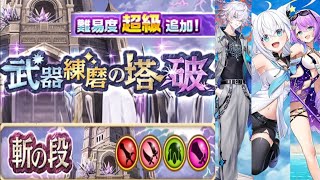 【白猫】斬練磨の塔 超級 双ジン採用パーティ【1分9秒】